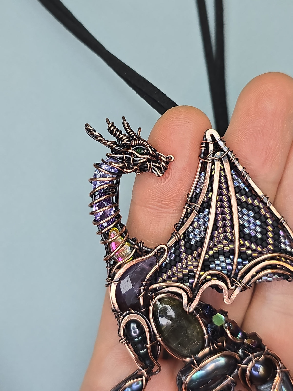 Midnight whisper. Dragon necklace