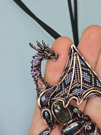 Midnight whisper. Dragon necklace