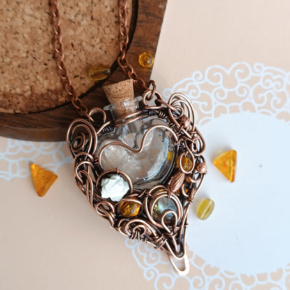 For Robert. Citrine vial.