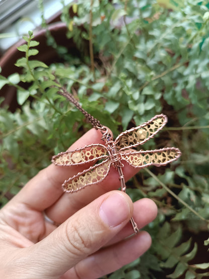 Summer guest. Dragonfly charm