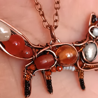 Cute red fox charm