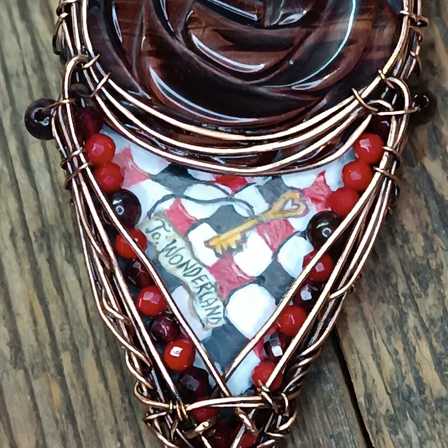 Queen of hearts necklace.