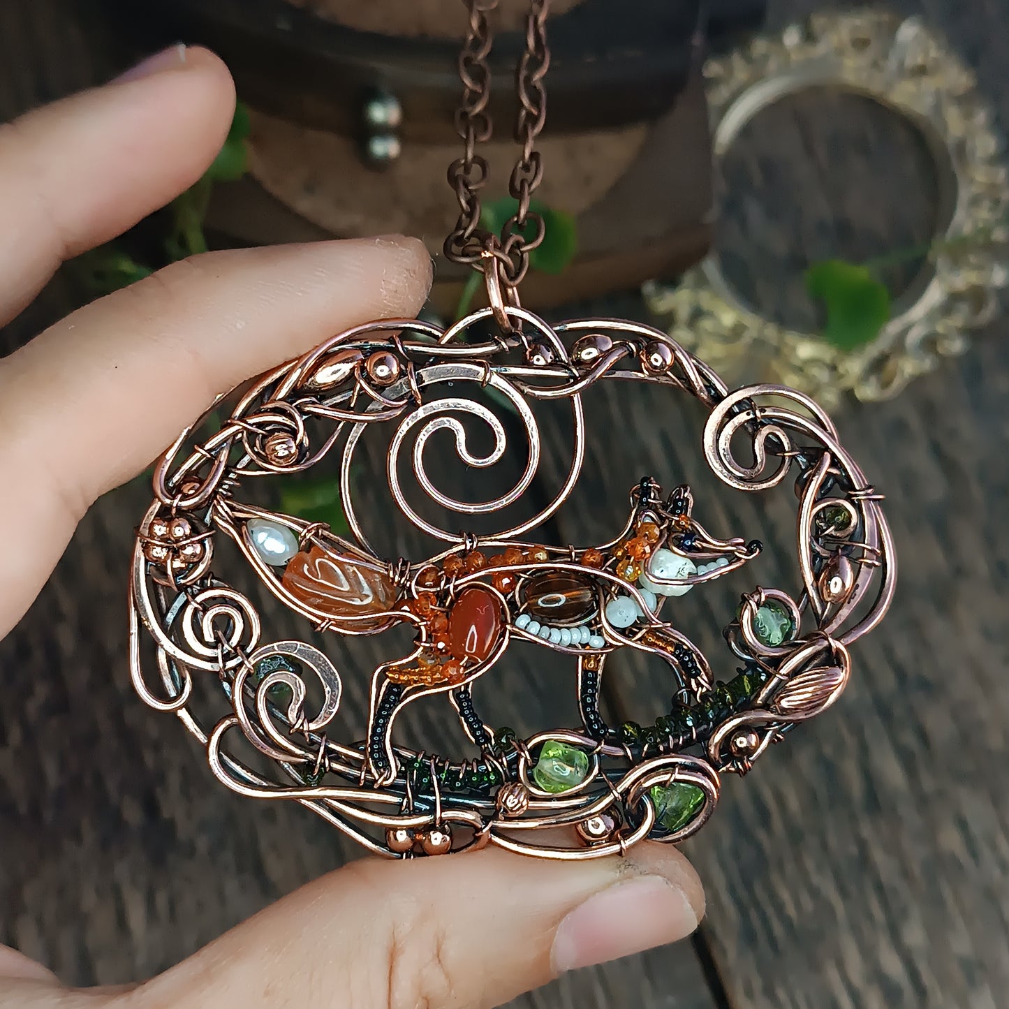 Forest fairytale necklace