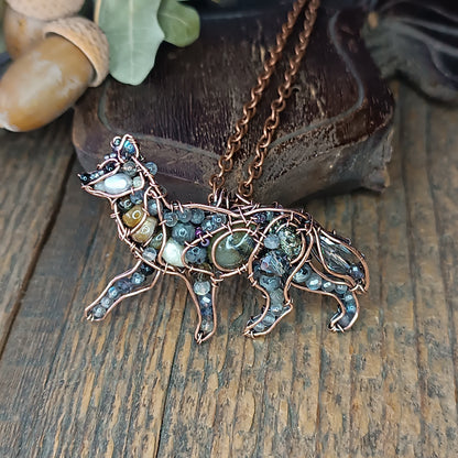 Wolf pendant.