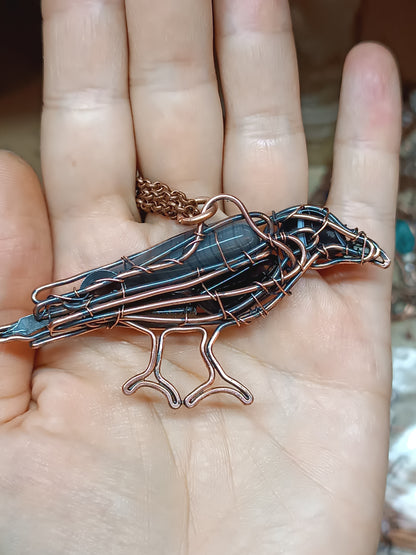 Crow necklace