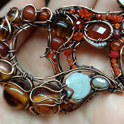 For Amanda. Fox brooch.