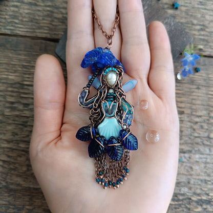 Rain fairy pendant