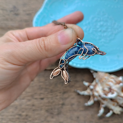 Sodalite dolphin pendant 💙🐬