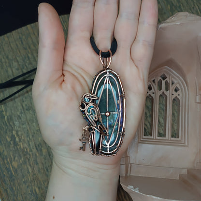 Mysterious window Secret keeper necklace