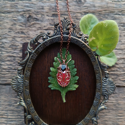 Madame Ladybug pendant.