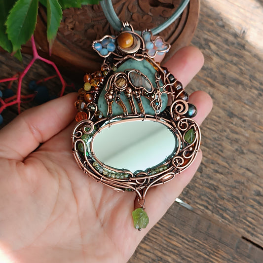 Wire wrapped necklace