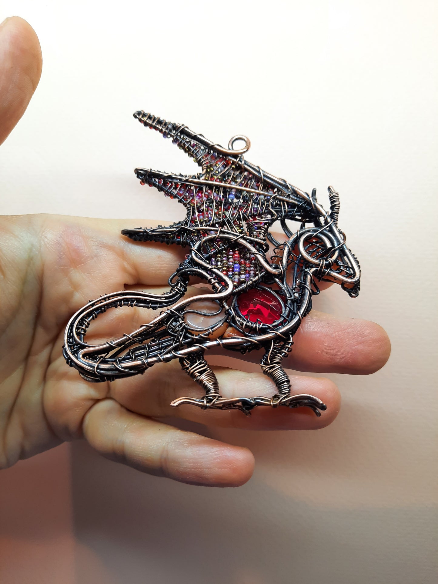 Red dragon necklace