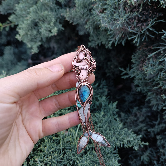 Elegant mermaid pendant