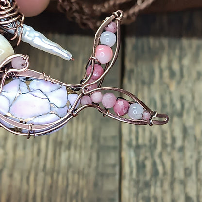 Lavender mermaid necklace 🩷🧜