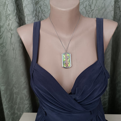 Wizard's helpers🌿 Painted pendant🦉🐿️