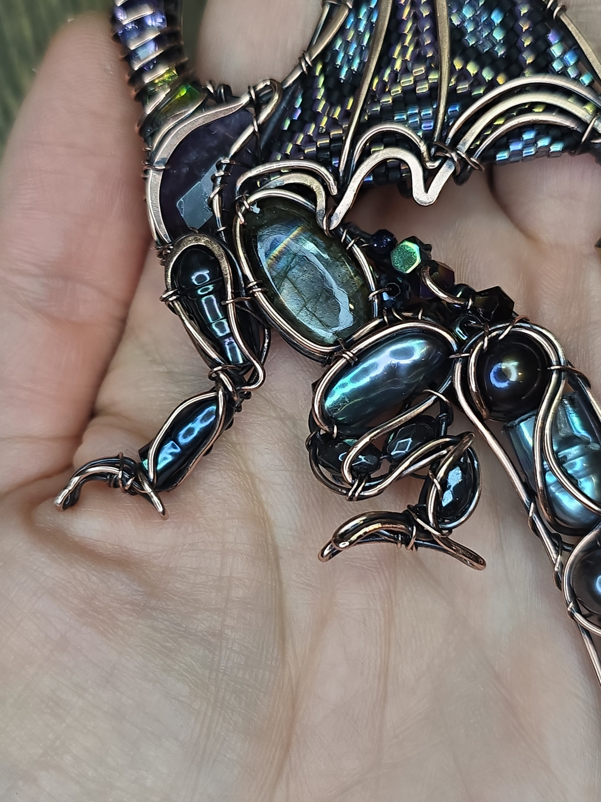 Midnight whisper. Dragon necklace