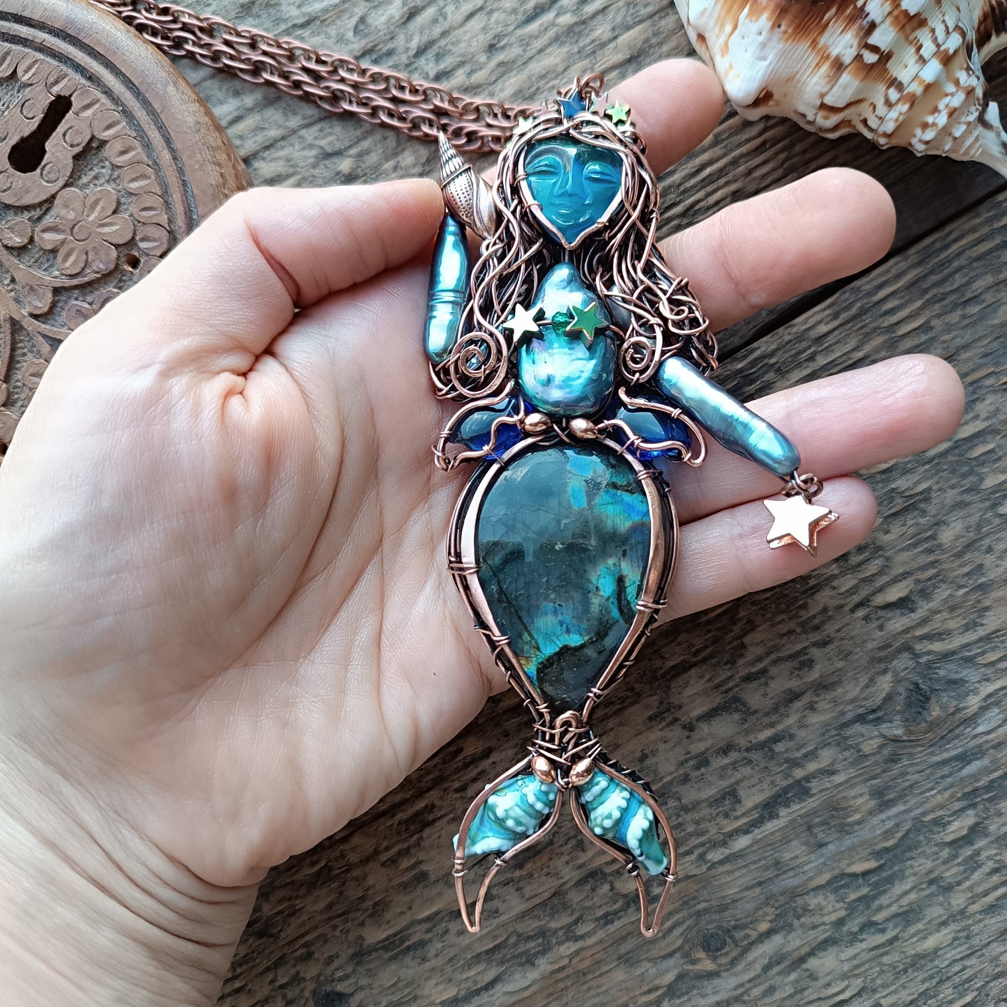 Blue Ocean Empress necklace