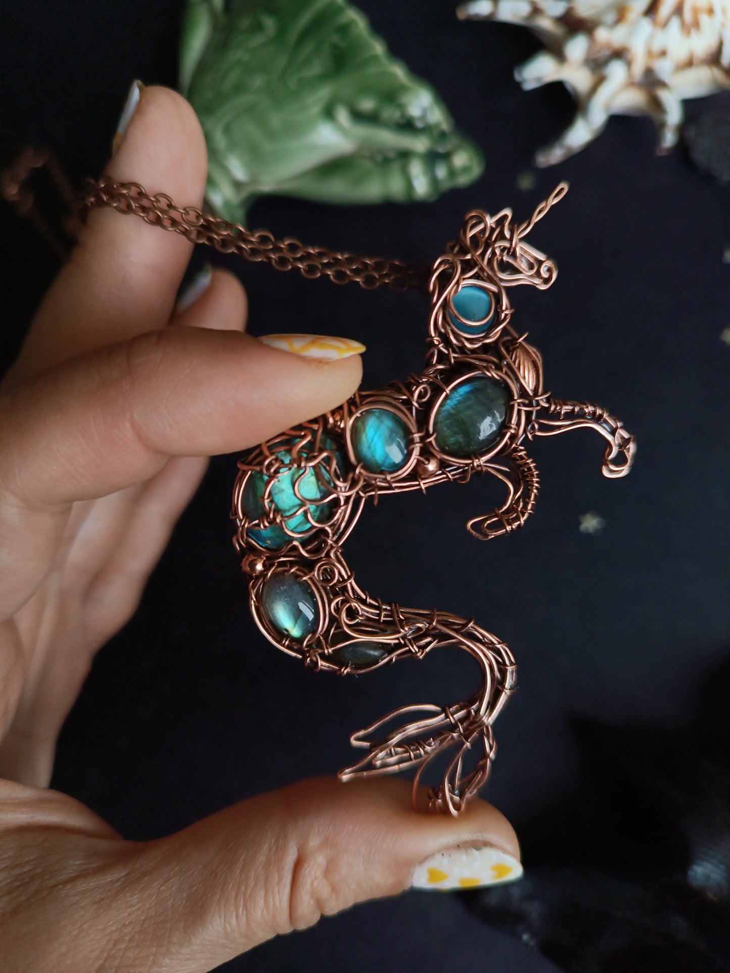 Water horse. Kelpie pendant.
