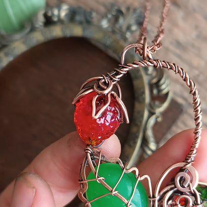 Strawberry necklace