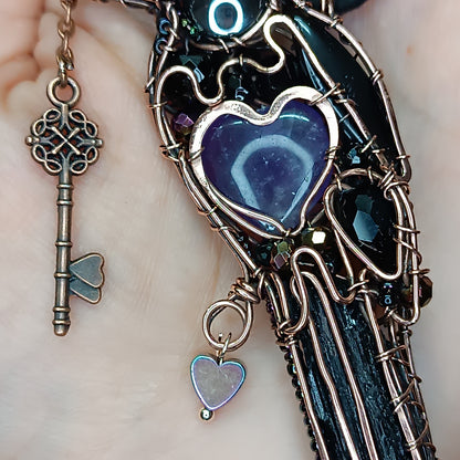 Amethyst heart Secret Keeper.