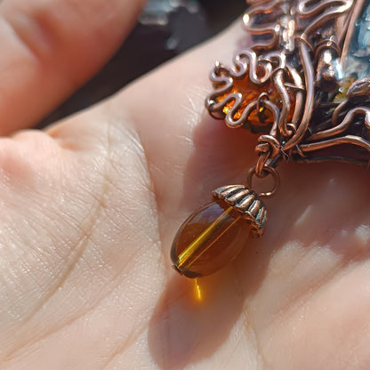 Owl in the hollow necklace