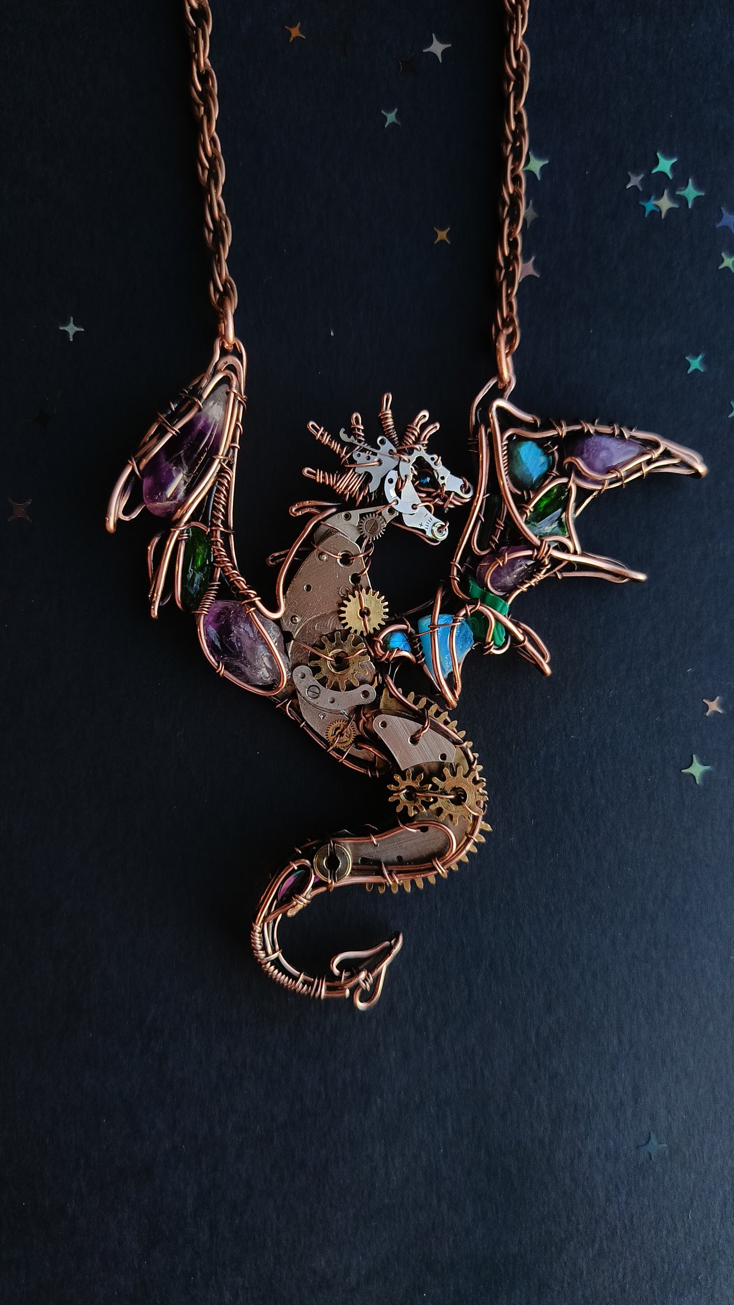 Dancing with the stars. Dragon necklace.