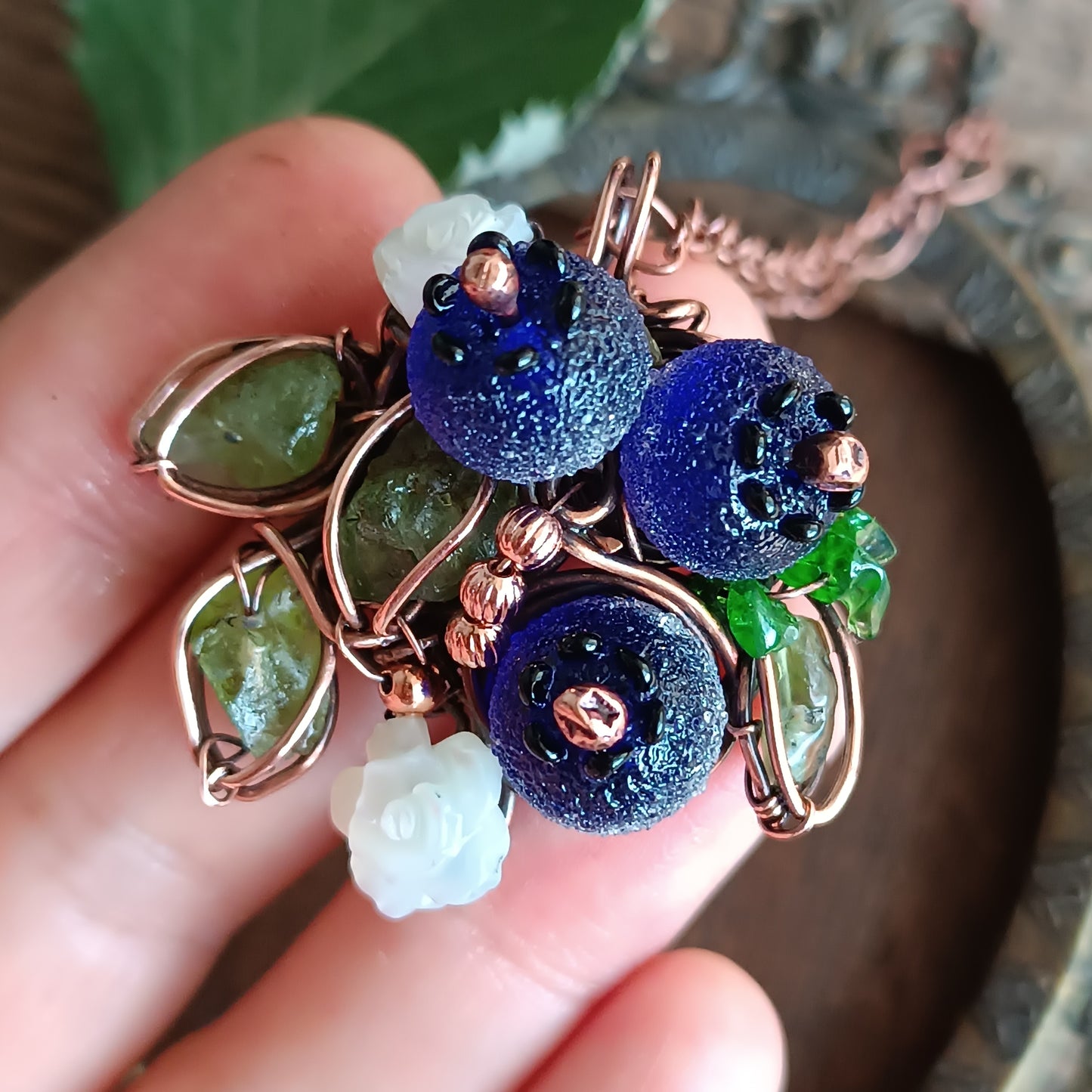 Blueberry necklace