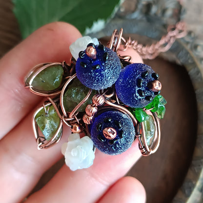 Blueberry necklace