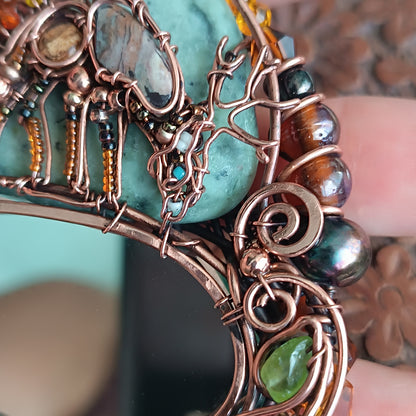 Wire wrapped necklace