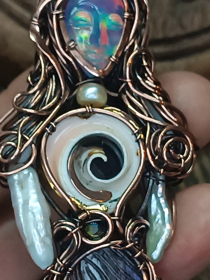 Aurora mermaid necklace🧜💜