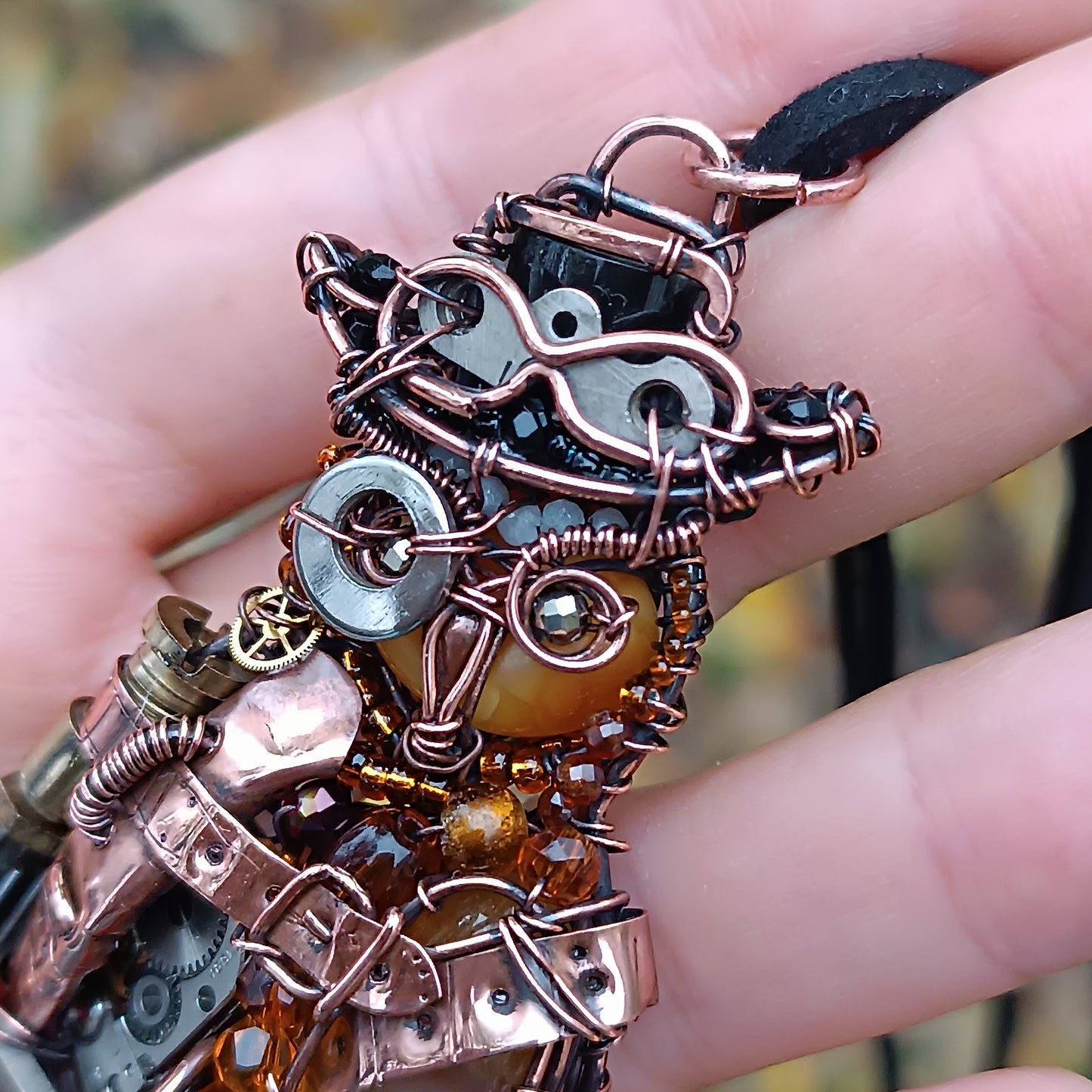 Steampunk Owl necklace