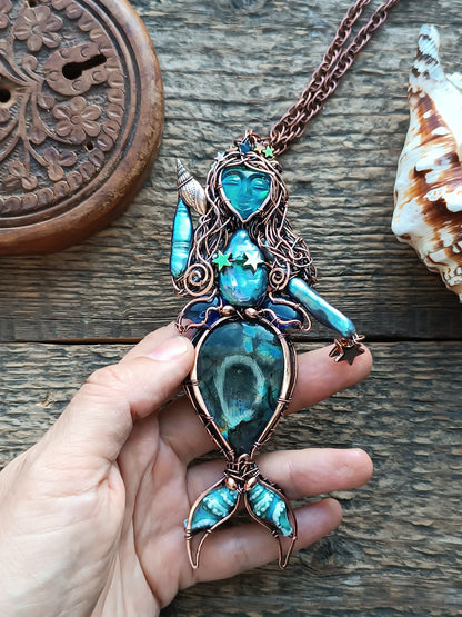 Blue Ocean Empress necklace
