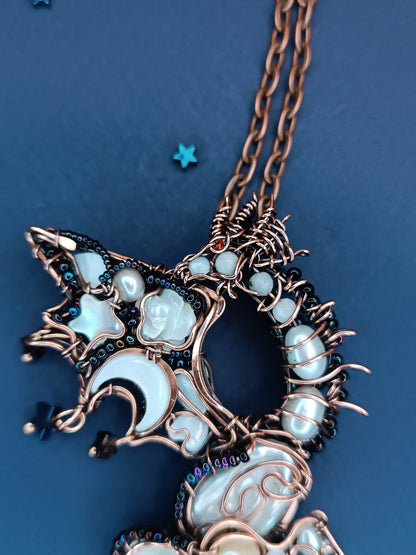Starry dragon necklace.