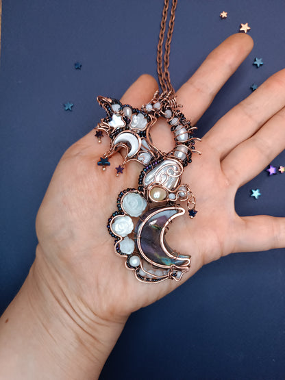 Starry dragon necklace.