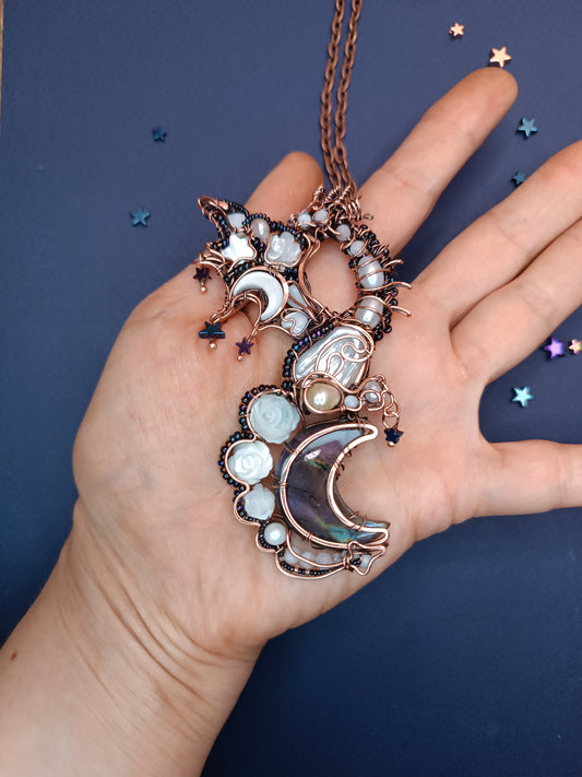 Starry dragon necklace.