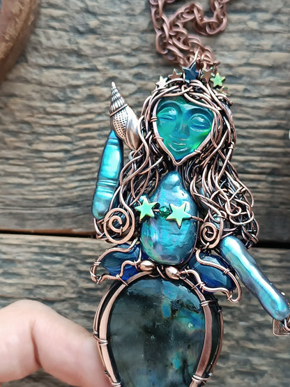Blue Ocean Empress necklace