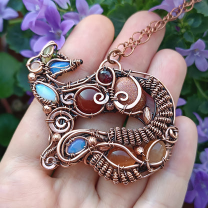 For Eustacia. Foxy necklace.