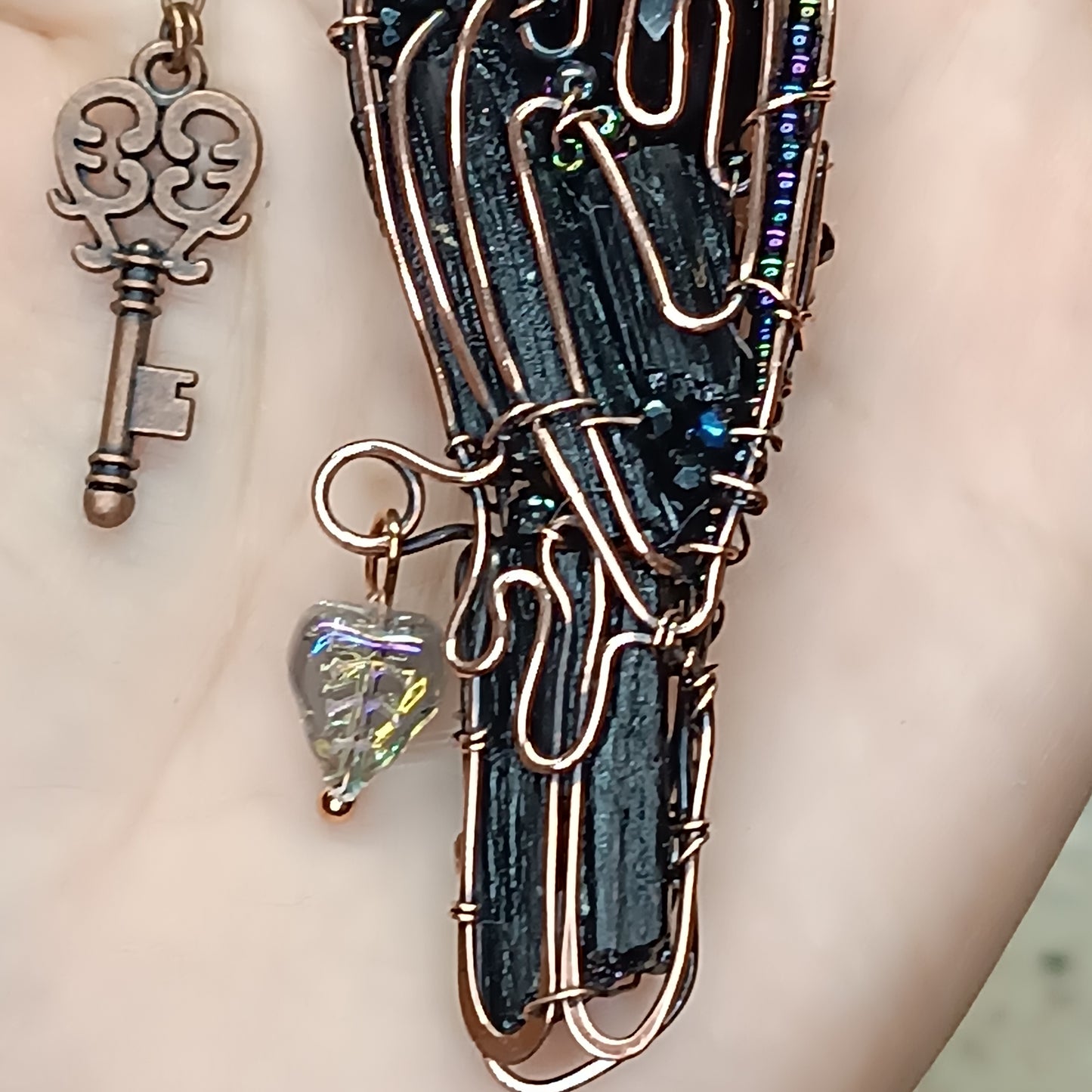 Raven necklace. Lenore.