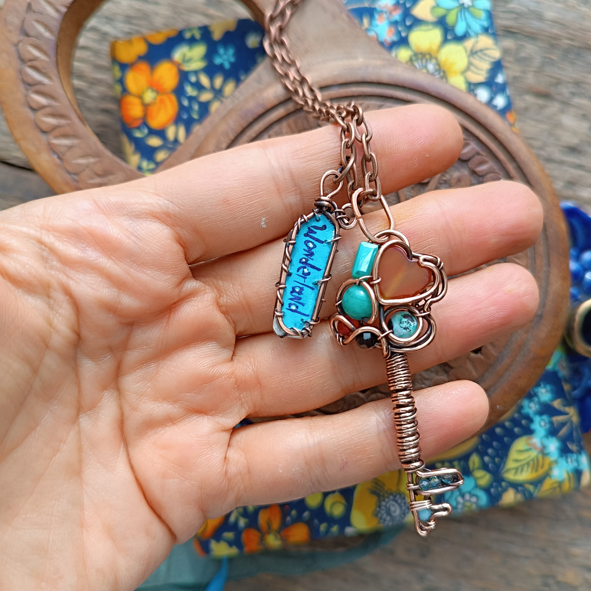 Key to Wonderland pendant