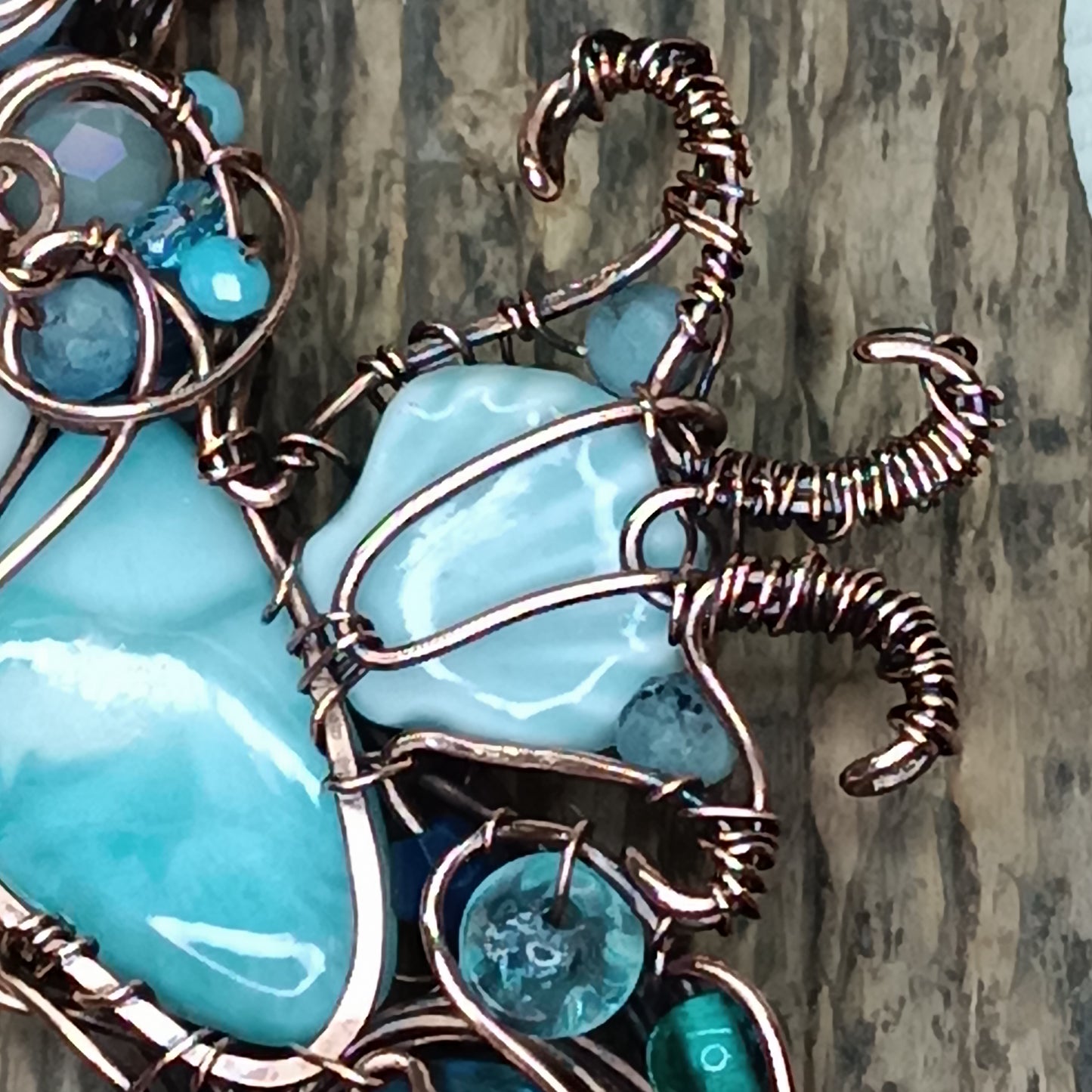 Kelpie, the spirit of the sea. Mermicorn necklace