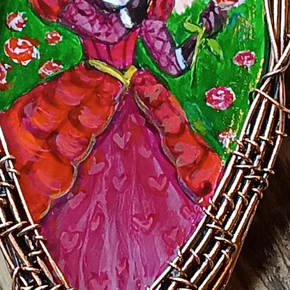 Queen of hearts necklace.