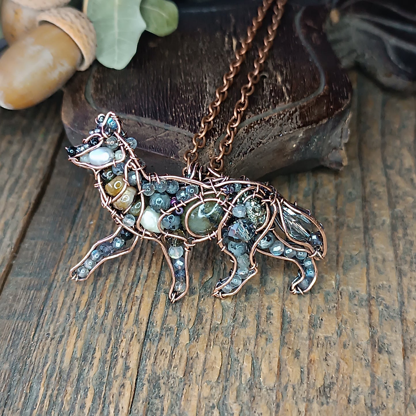 Wolf pendant.