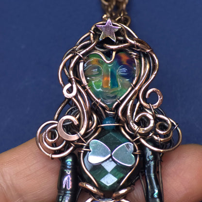 Aurora mermaid necklace