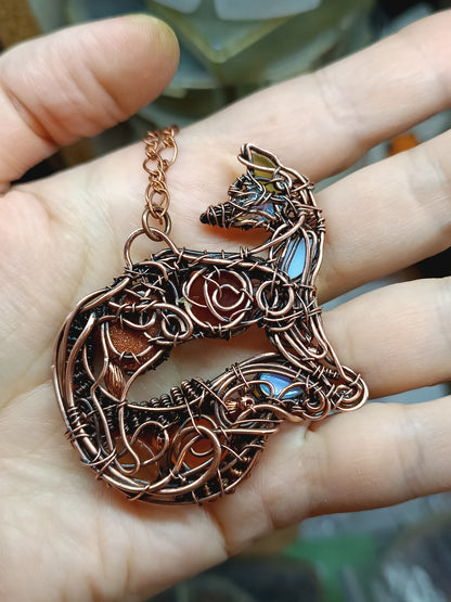 For Eustacia. Foxy necklace.