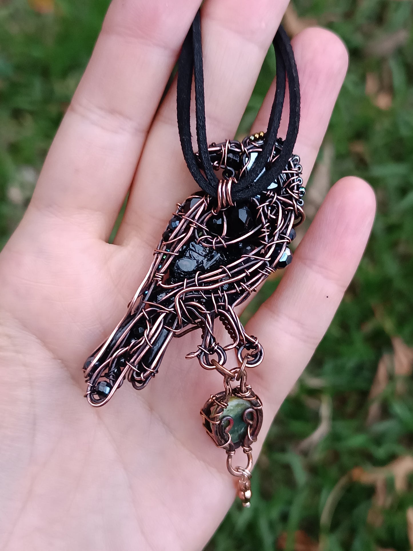 Raven necklace