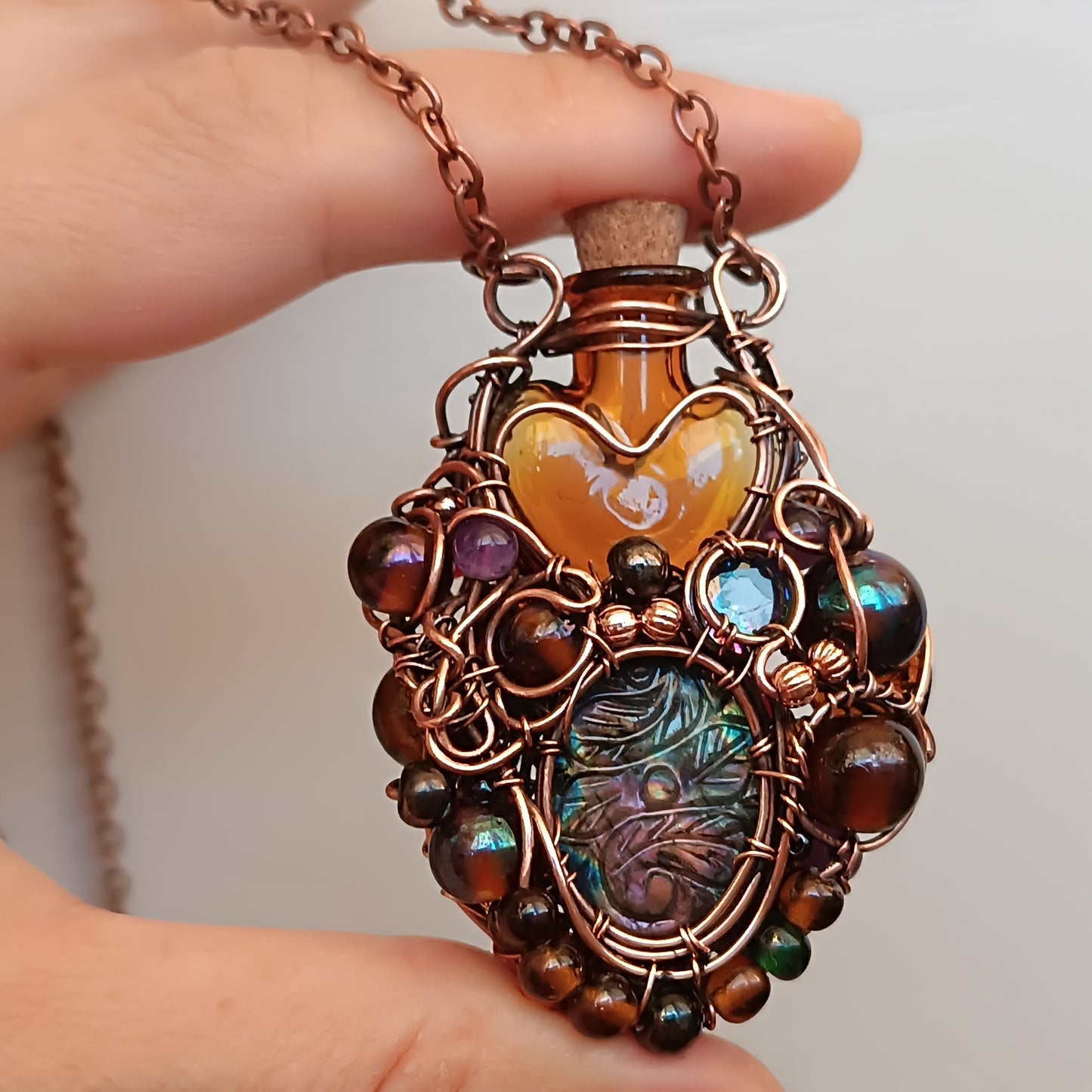 Candied fruit vial pendant