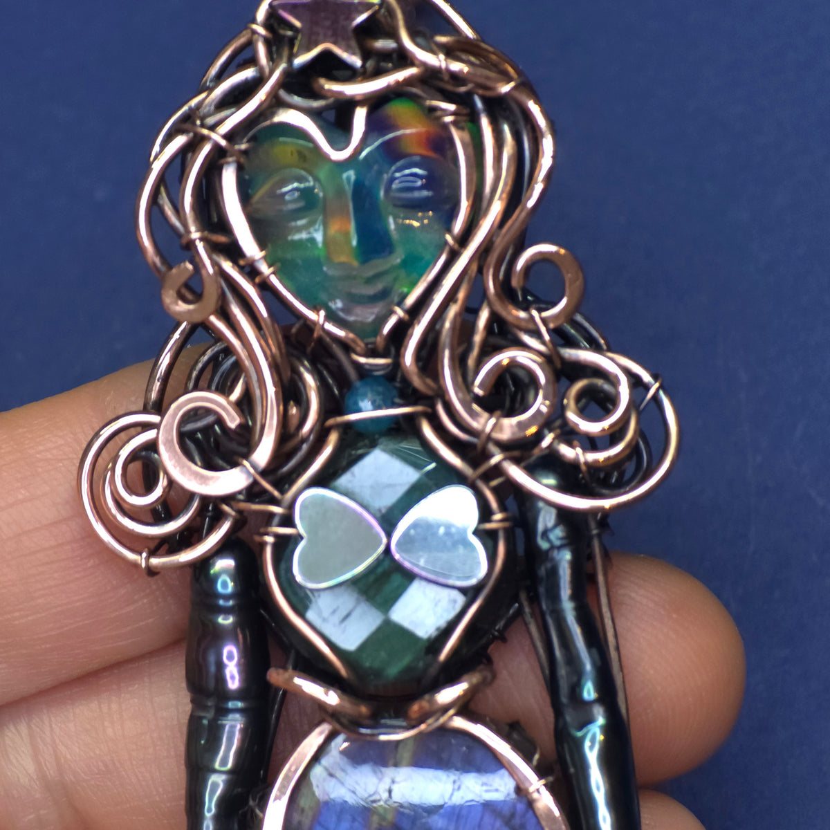 Aurora mermaid necklace