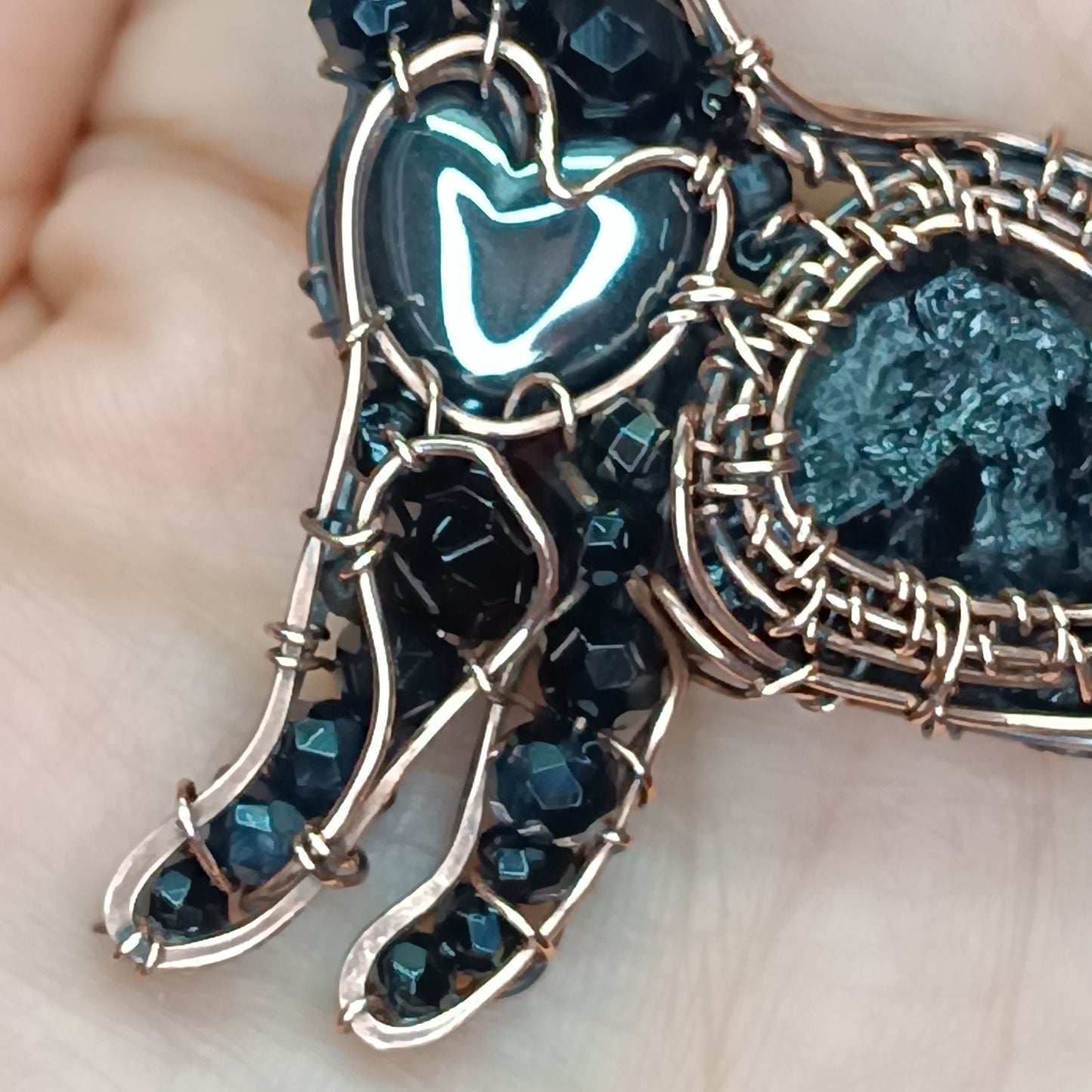 Meow-meow, the black cat pendant