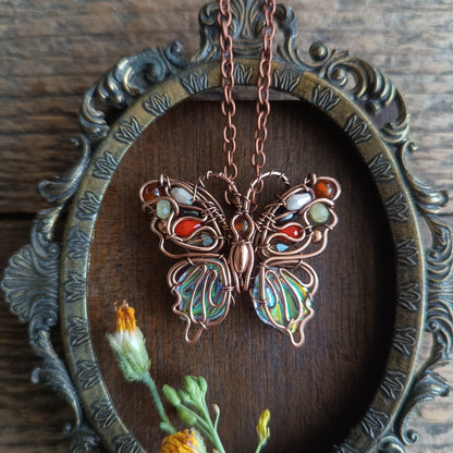 Candy lady butterfly necklace