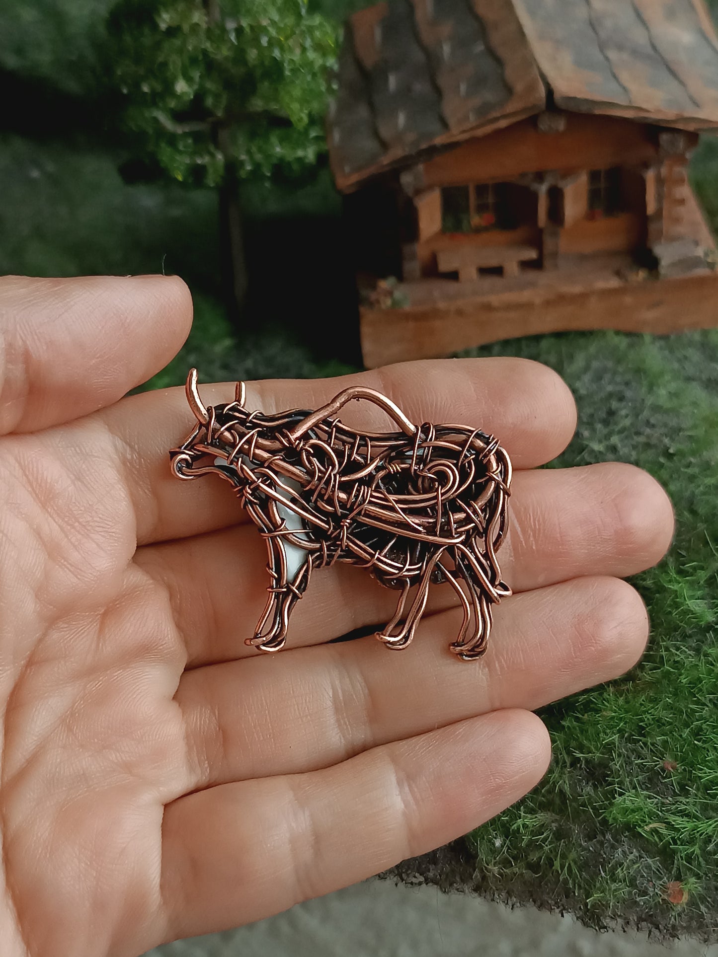 Cow necklace. Just cow, but super cute!